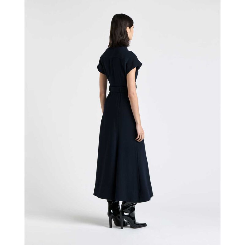 Cue Satin Back Crepe Midi Dress image number 1